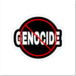 🚫 GENOCIDE - Sticker - Front Posters and Art